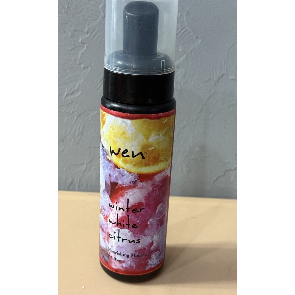 WEN Winter White Citrus Nourishing Mousse ‎ 7.5 Oz Full Size Chaz Dean Pump